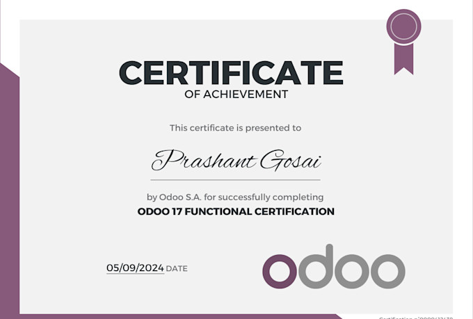 help you in the odoo certification and odoo implementation
